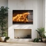 Alev Atı: Enerjik ve Büyüleyici Modern Cam Tablo Duvar Dekoru cam tablo, duvar sanatı, modern dekorasyon, soyut sanat, cam sanat eserleri, iç mekan dekorasyonu, ofis dekorasyonu, ev dekorasyonu, restoran dekorasyonu, cafe dekorasyonu, cam baskı, UV baskı, estetik duvar sanatı