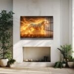 Alevden Enerji: Işıltılı At Koşusu Temperli Cam Tablo Duvar Dekoru cam tablo, duvar sanatı, modern dekorasyon, soyut sanat, cam sanat eserleri, iç mekan dekorasyonu, ofis dekorasyonu, ev dekorasyonu, restoran dekorasyonu, cafe dekorasyonu, cam baskı, UV baskı, estetik duvar sanatı