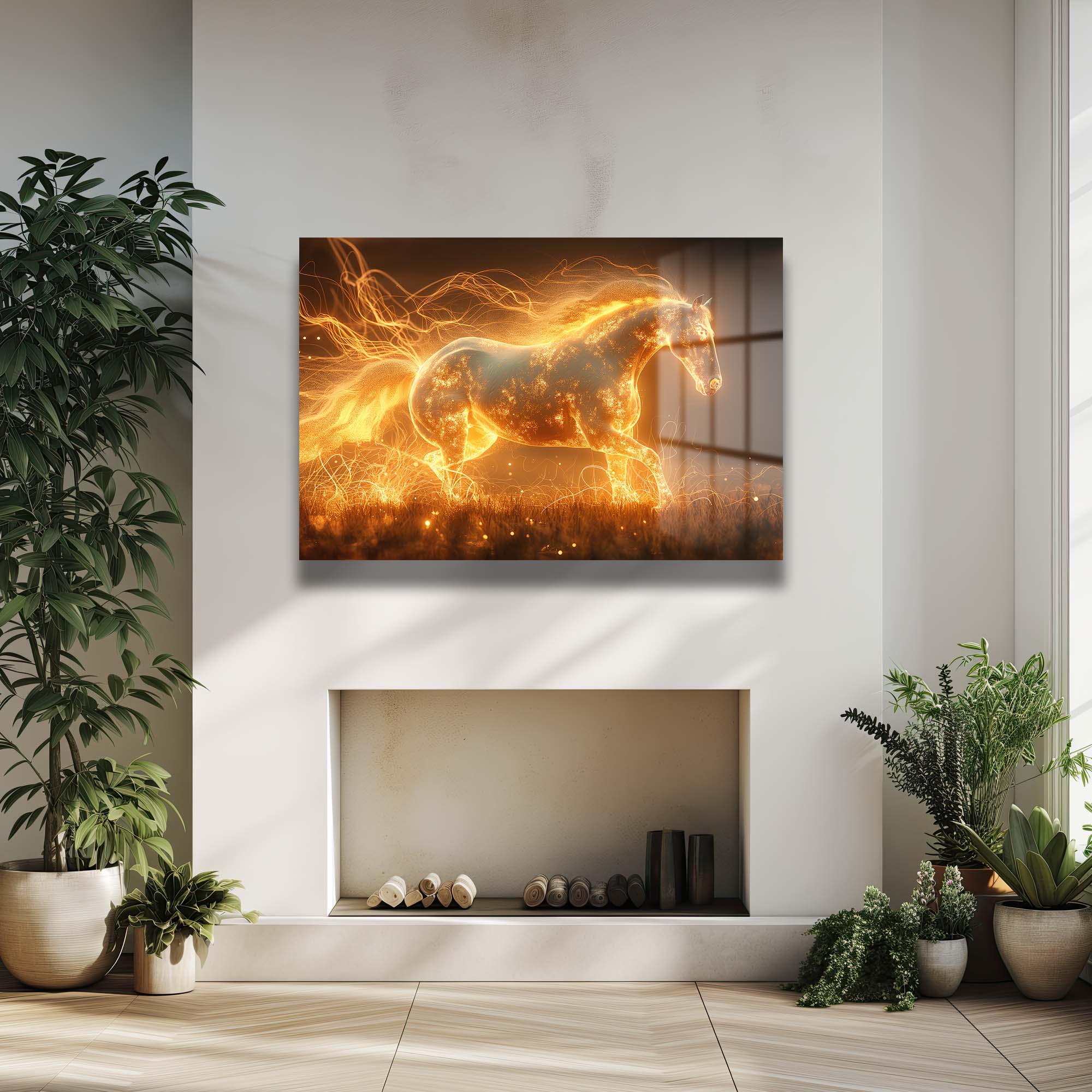Alevden Enerji: Işıltılı At Koşusu Temperli Cam Tablo Duvar Dekoru cam tablo, duvar sanatı, modern dekorasyon, soyut sanat, cam sanat eserleri, iç mekan dekorasyonu, ofis dekorasyonu, ev dekorasyonu, restoran dekorasyonu, cafe dekorasyonu, cam baskı, UV baskı, estetik duvar sanatı