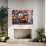 Çığlık Atan Renkler: Modern Graffiti Sanat Cam Tablo Duvar Dekoru cam tablo, duvar sanatı, modern dekorasyon, soyut sanat, cam sanat eserleri, iç mekan dekorasyonu, ofis dekorasyonu, ev dekorasyonu, restoran dekorasyonu, cafe dekorasyonu, cam baskı, UV baskı, estetik duvar sanatı