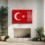 Şanlı Türk Bayrağı: Parlak Temperli Cam Tablo - Vatansever Duvar Dekorasyonu Duvar Dekoru cam tablo, duvar sanatı, modern dekorasyon, soyut sanat, cam sanat eserleri, iç mekan dekorasyonu, ofis dekorasyonu, ev dekorasyonu, restoran dekorasyonu, cafe dekorasyonu, cam baskı, UV baskı, estetik duvar sanatı