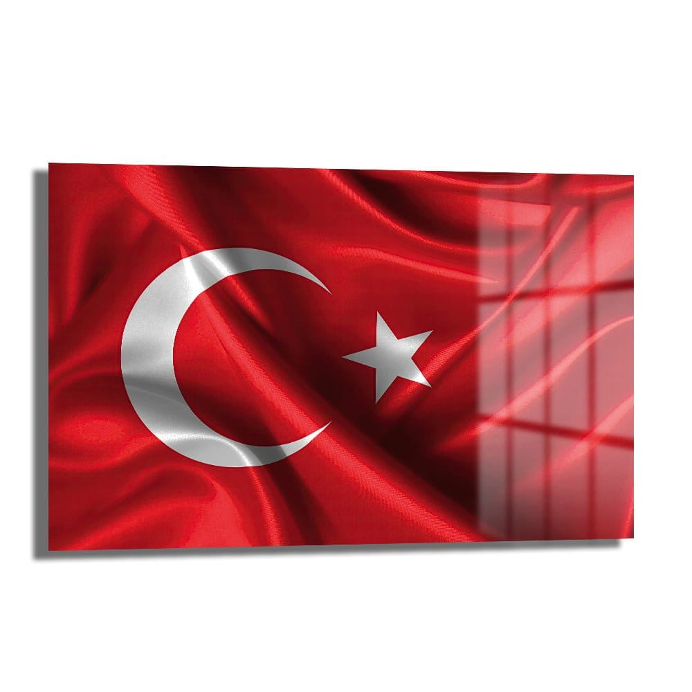 Türk Bayrağı Dalgalanıyor: Vatan Sevgisi Temalı Temperli Cam Tablo Duvar Dekoru cam tablo, duvar sanatı, modern dekorasyon, soyut sanat, cam sanat eserleri, iç mekan dekorasyonu, ofis dekorasyonu, ev dekorasyonu, restoran dekorasyonu, cafe dekorasyonu, cam baskı, UV baskı, estetik duvar sanatı