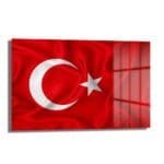 Şanlı Türk Bayrağı: Parlak Temperli Cam Tablo - Vatansever Duvar Dekorasyonu Duvar Dekoru cam tablo, duvar sanatı, modern dekorasyon, soyut sanat, cam sanat eserleri, iç mekan dekorasyonu, ofis dekorasyonu, ev dekorasyonu, restoran dekorasyonu, cafe dekorasyonu, cam baskı, UV baskı, estetik duvar sanatı