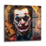Joker'in Vitray Yansımaları: İkonik Sanat Cam Tablo - Glazella Joker'in Vitray Yansımaları: İkonik Sanat Cam Tablo - Glazella