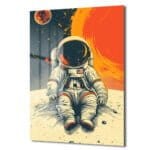 Uzayın Sessizliği: Astronot ve Kızıl Gezegen Cam Tablo Duvar Dekoru cam tablo, duvar sanatı, modern dekorasyon, soyut sanat, cam sanat eserleri, iç mekan dekorasyonu, ofis dekorasyonu, ev dekorasyonu, restoran dekorasyonu, cafe dekorasyonu, cam baskı, UV baskı, estetik duvar sanatı