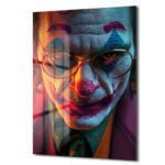 Joker'in Yüzü: Dramatik Işıklarla Modern Cam Tablo Duvar Dekoru cam tablo, duvar sanatı, modern dekorasyon, soyut sanat, cam sanat eserleri, iç mekan dekorasyonu, ofis dekorasyonu, ev dekorasyonu, restoran dekorasyonu, cafe dekorasyonu, cam baskı, UV baskı, estetik duvar sanatı