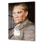 Mavi Gözlerin Kararlılığı: Atatürk Portre Temperli Cam Tablo Duvar Dekoru cam tablo, duvar sanatı, modern dekorasyon, soyut sanat, cam sanat eserleri, iç mekan dekorasyonu, ofis dekorasyonu, ev dekorasyonu, restoran dekorasyonu, cafe dekorasyonu, cam baskı, UV baskı, estetik duvar sanatı