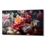 Büyüleyici Floral Dans: Pembe ve Turuncu Tonlarında Modern Cam Tablo Duvar Dekoru cam tablo, duvar sanatı, modern dekorasyon, soyut sanat, cam sanat eserleri, iç mekan dekorasyonu, ofis dekorasyonu, ev dekorasyonu, restoran dekorasyonu, cafe dekorasyonu, cam baskı, UV baskı, estetik duvar sanatı