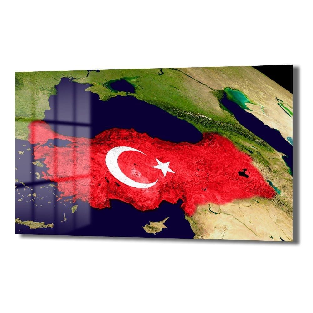 Türkiye Haritası Ay Yıldız Cam Tablo: Milli Ruhunuzu Yansıtan Şık Duvar Dekoru Duvar Dekoru cam tablo, duvar sanatı, modern dekorasyon, soyut sanat, cam sanat eserleri, iç mekan dekorasyonu, ofis dekorasyonu, ev dekorasyonu, restoran dekorasyonu, cafe dekorasyonu, cam baskı, UV baskı, estetik duvar sanatı