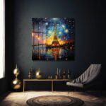 Yıldızlı Gece Eyfel: Van Gogh Tarzı Temperli Cam Tablo Duvar Dekoru cam tablo, duvar sanatı, modern dekorasyon, soyut sanat, cam sanat eserleri, iç mekan dekorasyonu, ofis dekorasyonu, ev dekorasyonu, restoran dekorasyonu, cafe dekorasyonu, cam baskı, UV baskı, estetik duvar sanatı