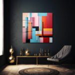 Dinamik Bloklar: Canlı Renklerle Modern Geometrik Cam Tablo Duvar Dekoru cam tablo, duvar sanatı, modern dekorasyon, soyut sanat, cam sanat eserleri, iç mekan dekorasyonu, ofis dekorasyonu, ev dekorasyonu, restoran dekorasyonu, cafe dekorasyonu, cam baskı, UV baskı, estetik duvar sanatı