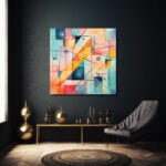 Geometrik Rüyalar: Dinamik Soyut Modern Cam Tablo Duvar Dekoru cam tablo, duvar sanatı, modern dekorasyon, soyut sanat, cam sanat eserleri, iç mekan dekorasyonu, ofis dekorasyonu, ev dekorasyonu, restoran dekorasyonu, cafe dekorasyonu, cam baskı, UV baskı, estetik duvar sanatı