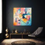 Renkli Akış: Dinamik Geometrik Soyut Cam Tablo Duvar Dekoru cam tablo, duvar sanatı, modern dekorasyon, soyut sanat, cam sanat eserleri, iç mekan dekorasyonu, ofis dekorasyonu, ev dekorasyonu, restoran dekorasyonu, cafe dekorasyonu, cam baskı, UV baskı, estetik duvar sanatı