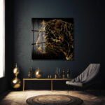 Altın Dokunuşlar: Asil Leopar Cam Tablo | Modern Duvar Sanatı Duvar Dekoru cam tablo, duvar sanatı, modern dekorasyon, soyut sanat, cam sanat eserleri, iç mekan dekorasyonu, ofis dekorasyonu, ev dekorasyonu, restoran dekorasyonu, cafe dekorasyonu, cam baskı, UV baskı, estetik duvar sanatı