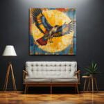 Yükseliş: Kanatlanan Kartal Modern Temperli Cam Tablo Duvar Dekoru cam tablo, duvar sanatı, modern dekorasyon, soyut sanat, cam sanat eserleri, iç mekan dekorasyonu, ofis dekorasyonu, ev dekorasyonu, restoran dekorasyonu, cafe dekorasyonu, cam baskı, UV baskı, estetik duvar sanatı