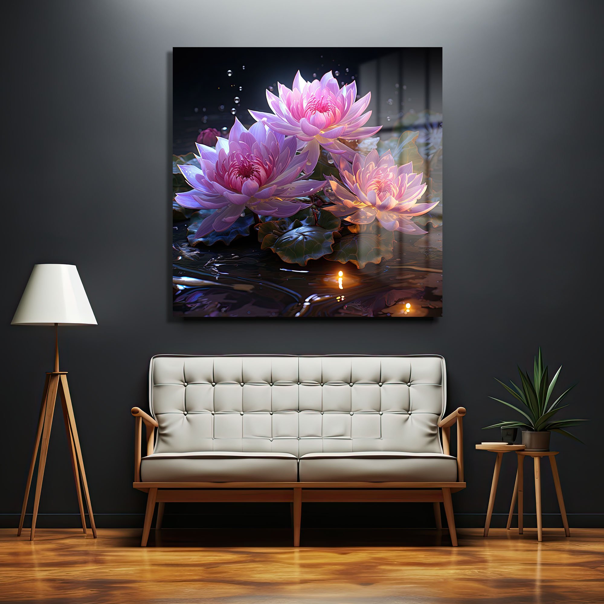 Efsunlu Nilüferler: Işıltılı Pembe Lotus Çiçekleri Temperli Cam Tablo Duvar Dekoru cam tablo, duvar sanatı, modern dekorasyon, soyut sanat, cam sanat eserleri, iç mekan dekorasyonu, ofis dekorasyonu, ev dekorasyonu, restoran dekorasyonu, cafe dekorasyonu, cam baskı, UV baskı, estetik duvar sanatı
