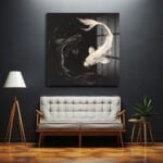Yin Yang Koi Balıkları: Uyum ve Dengenin Modern Cam Tablosu Duvar Dekoru cam tablo, duvar sanatı, modern dekorasyon, soyut sanat, cam sanat eserleri, iç mekan dekorasyonu, ofis dekorasyonu, ev dekorasyonu, restoran dekorasyonu, cafe dekorasyonu, cam baskı, UV baskı, estetik duvar sanatı