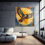 Yükseliş: Kanatlanan Kartal Modern Temperli Cam Tablo Duvar Dekoru cam tablo, duvar sanatı, modern dekorasyon, soyut sanat, cam sanat eserleri, iç mekan dekorasyonu, ofis dekorasyonu, ev dekorasyonu, restoran dekorasyonu, cafe dekorasyonu, cam baskı, UV baskı, estetik duvar sanatı