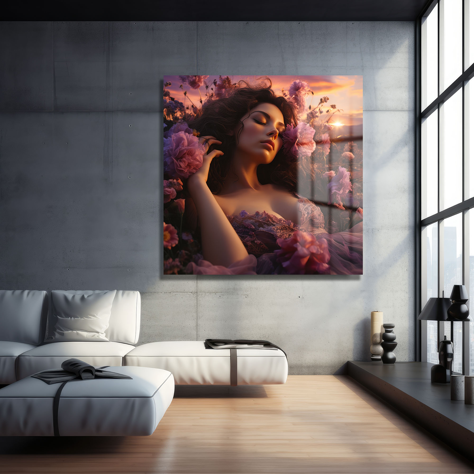 Pembe Düşler Cam Tablo: Romantik Çiçekler ve Gün Batımı Duvar Sanatı Duvar Dekoru cam tablo, duvar sanatı, modern dekorasyon, soyut sanat, cam sanat eserleri, iç mekan dekorasyonu, ofis dekorasyonu, ev dekorasyonu, restoran dekorasyonu, cafe dekorasyonu, cam baskı, UV baskı, estetik duvar sanatı