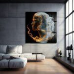 Ruhun Işıltısı: Altın Parıltılı Modern Soyut Cam Tablo Duvar Dekoru cam tablo, duvar sanatı, modern dekorasyon, soyut sanat, cam sanat eserleri, iç mekan dekorasyonu, ofis dekorasyonu, ev dekorasyonu, restoran dekorasyonu, cafe dekorasyonu, cam baskı, UV baskı, estetik duvar sanatı