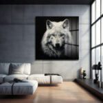 Buz Gözlü Beyaz Kurt: Asil Ruh Temalı Dekoratif Cam Tablo Duvar Dekoru cam tablo, duvar sanatı, modern dekorasyon, soyut sanat, cam sanat eserleri, iç mekan dekorasyonu, ofis dekorasyonu, ev dekorasyonu, restoran dekorasyonu, cafe dekorasyonu, cam baskı, UV baskı, estetik duvar sanatı