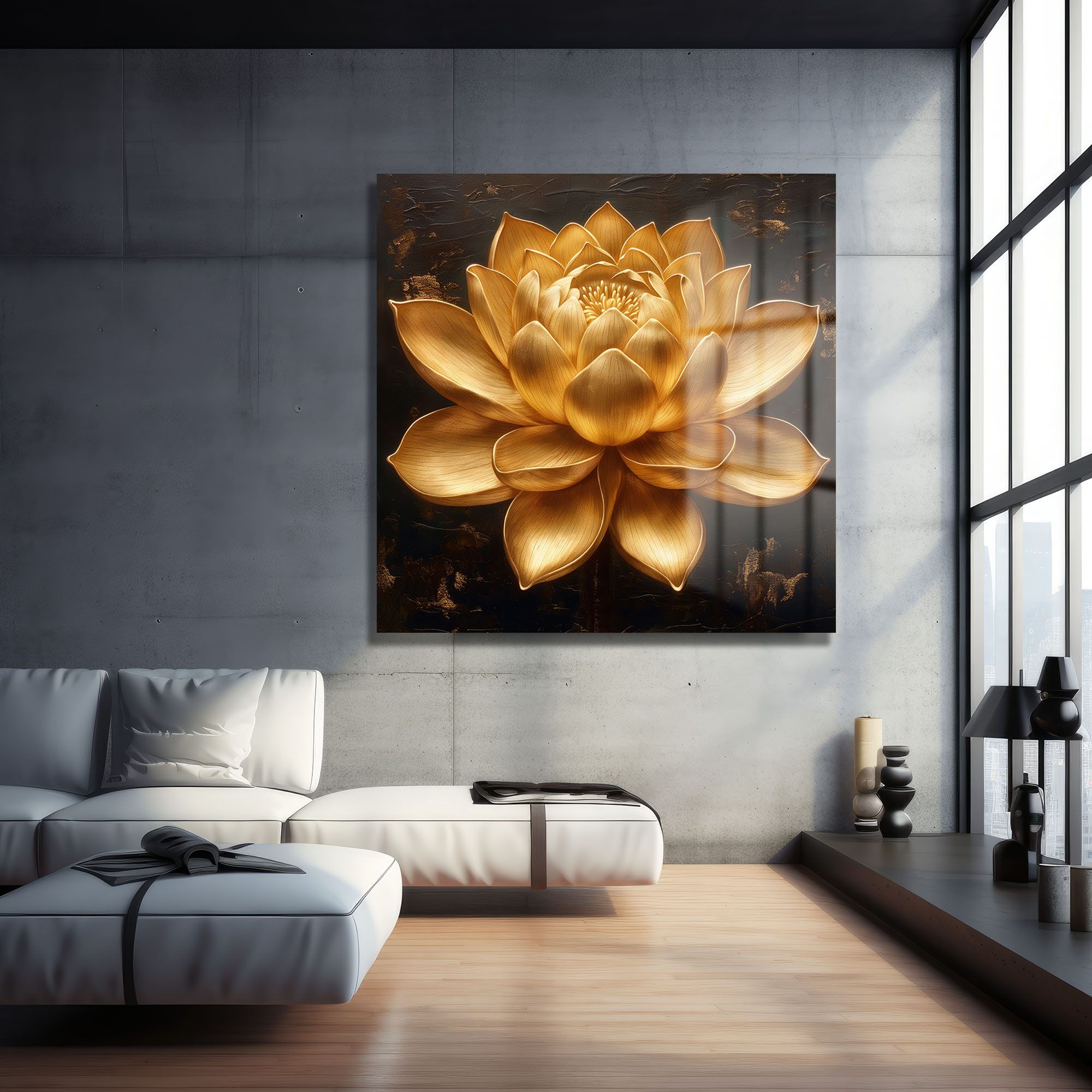 Altın Lotus Zarafeti: Lüks Temperli Cam Tablo | Modern Duvar Dekorasyonu Duvar Dekoru cam tablo, duvar sanatı, modern dekorasyon, soyut sanat, cam sanat eserleri, iç mekan dekorasyonu, ofis dekorasyonu, ev dekorasyonu, restoran dekorasyonu, cafe dekorasyonu, cam baskı, UV baskı, estetik duvar sanatı