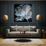 Ethereal Işık Çiçeği: Modern Soyut Temperli Cam Tablo Duvar Dekoru cam tablo, duvar sanatı, modern dekorasyon, soyut sanat, cam sanat eserleri, iç mekan dekorasyonu, ofis dekorasyonu, ev dekorasyonu, restoran dekorasyonu, cafe dekorasyonu, cam baskı, UV baskı, estetik duvar sanatı