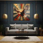 Özgürlüğün Kanatları: Geometrik Kartal Desenli Temperli Cam Tablo Duvar Dekoru cam tablo, duvar sanatı, modern dekorasyon, soyut sanat, cam sanat eserleri, iç mekan dekorasyonu, ofis dekorasyonu, ev dekorasyonu, restoran dekorasyonu, cafe dekorasyonu, cam baskı, UV baskı, estetik duvar sanatı