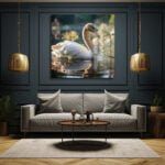 Asil Kuğu: Göl Manzaralı Dekoratif Cam Tablo Duvar Dekoru cam tablo, duvar sanatı, modern dekorasyon, soyut sanat, cam sanat eserleri, iç mekan dekorasyonu, ofis dekorasyonu, ev dekorasyonu, restoran dekorasyonu, cafe dekorasyonu, cam baskı, UV baskı, estetik duvar sanatı