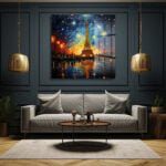 Yıldızlı Gece Eyfel: Van Gogh Tarzı Temperli Cam Tablo Duvar Dekoru cam tablo, duvar sanatı, modern dekorasyon, soyut sanat, cam sanat eserleri, iç mekan dekorasyonu, ofis dekorasyonu, ev dekorasyonu, restoran dekorasyonu, cafe dekorasyonu, cam baskı, UV baskı, estetik duvar sanatı