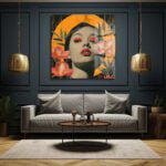 Kızıl Cazibe: Altın Haleli Modern Sanat Cam Tablo Duvar Dekoru cam tablo, duvar sanatı, modern dekorasyon, soyut sanat, cam sanat eserleri, iç mekan dekorasyonu, ofis dekorasyonu, ev dekorasyonu, restoran dekorasyonu, cafe dekorasyonu, cam baskı, UV baskı, estetik duvar sanatı