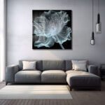 Ethereal Işık Çiçeği: Modern Soyut Temperli Cam Tablo Duvar Dekoru cam tablo, duvar sanatı, modern dekorasyon, soyut sanat, cam sanat eserleri, iç mekan dekorasyonu, ofis dekorasyonu, ev dekorasyonu, restoran dekorasyonu, cafe dekorasyonu, cam baskı, UV baskı, estetik duvar sanatı