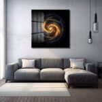 Kozmik Spiral: Altın Işıltılı Galaksi Temalı Modern Cam Tablo Duvar Dekoru cam tablo, duvar sanatı, modern dekorasyon, soyut sanat, cam sanat eserleri, iç mekan dekorasyonu, ofis dekorasyonu, ev dekorasyonu, restoran dekorasyonu, cafe dekorasyonu, cam baskı, UV baskı, estetik duvar sanatı