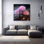 Efsunlu Nilüferler: Işıltılı Pembe Lotus Çiçekleri Temperli Cam Tablo Duvar Dekoru cam tablo, duvar sanatı, modern dekorasyon, soyut sanat, cam sanat eserleri, iç mekan dekorasyonu, ofis dekorasyonu, ev dekorasyonu, restoran dekorasyonu, cafe dekorasyonu, cam baskı, UV baskı, estetik duvar sanatı
