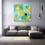 Dinamik Geometri: Canlı Renklerle Modern Soyut Cam Tablo Duvar Dekoru cam tablo, duvar sanatı, modern dekorasyon, soyut sanat, cam sanat eserleri, iç mekan dekorasyonu, ofis dekorasyonu, ev dekorasyonu, restoran dekorasyonu, cafe dekorasyonu, cam baskı, UV baskı, estetik duvar sanatı