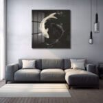 Uyum ve Denge: Yin Yang Koi Balıkları Temperli Cam Tablo Duvar Dekoru cam tablo, duvar sanatı, modern dekorasyon, soyut sanat, cam sanat eserleri, iç mekan dekorasyonu, ofis dekorasyonu, ev dekorasyonu, restoran dekorasyonu, cafe dekorasyonu, cam baskı, UV baskı, estetik duvar sanatı