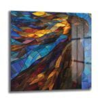 Ruhun Akışı: Stained Glass Sanatlı Modern Cam Tablo - Glazella