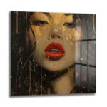 Gizemli Altın Kadın: Modern Sanat Temperli Cam Tablo Duvar Dekoru cam tablo, duvar sanatı, modern dekorasyon, soyut sanat, cam sanat eserleri, iç mekan dekorasyonu, ofis dekorasyonu, ev dekorasyonu, restoran dekorasyonu, cafe dekorasyonu, cam baskı, UV baskı, estetik duvar sanatı