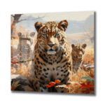 Vahşi Zarafet: Leopar Ailesi Temalı Cam Tablo Duvar Dekoru cam tablo, duvar sanatı, modern dekorasyon, soyut sanat, cam sanat eserleri, iç mekan dekorasyonu, ofis dekorasyonu, ev dekorasyonu, restoran dekorasyonu, cafe dekorasyonu, cam baskı, UV baskı, estetik duvar sanatı