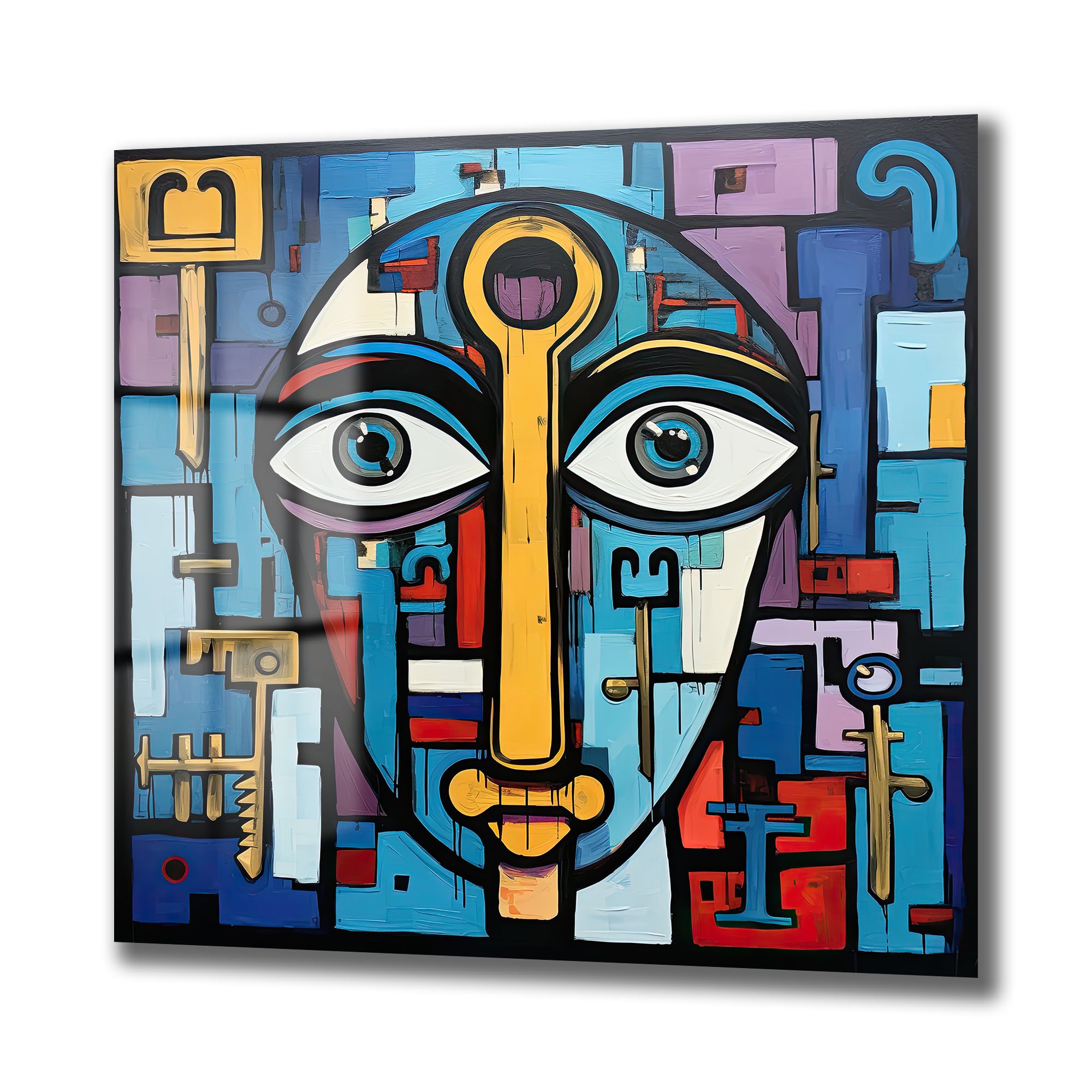 Anahtar Yüz: Modern Soyut Sanat Cam Tablo Duvar Dekoru cam tablo, duvar sanatı, modern dekorasyon, soyut sanat, cam sanat eserleri, iç mekan dekorasyonu, ofis dekorasyonu, ev dekorasyonu, restoran dekorasyonu, cafe dekorasyonu, cam baskı, UV baskı, estetik duvar sanatı