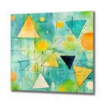 Dinamik Geometri: Canlı Renklerle Modern Soyut Cam Tablo Duvar Dekoru cam tablo, duvar sanatı, modern dekorasyon, soyut sanat, cam sanat eserleri, iç mekan dekorasyonu, ofis dekorasyonu, ev dekorasyonu, restoran dekorasyonu, cafe dekorasyonu, cam baskı, UV baskı, estetik duvar sanatı