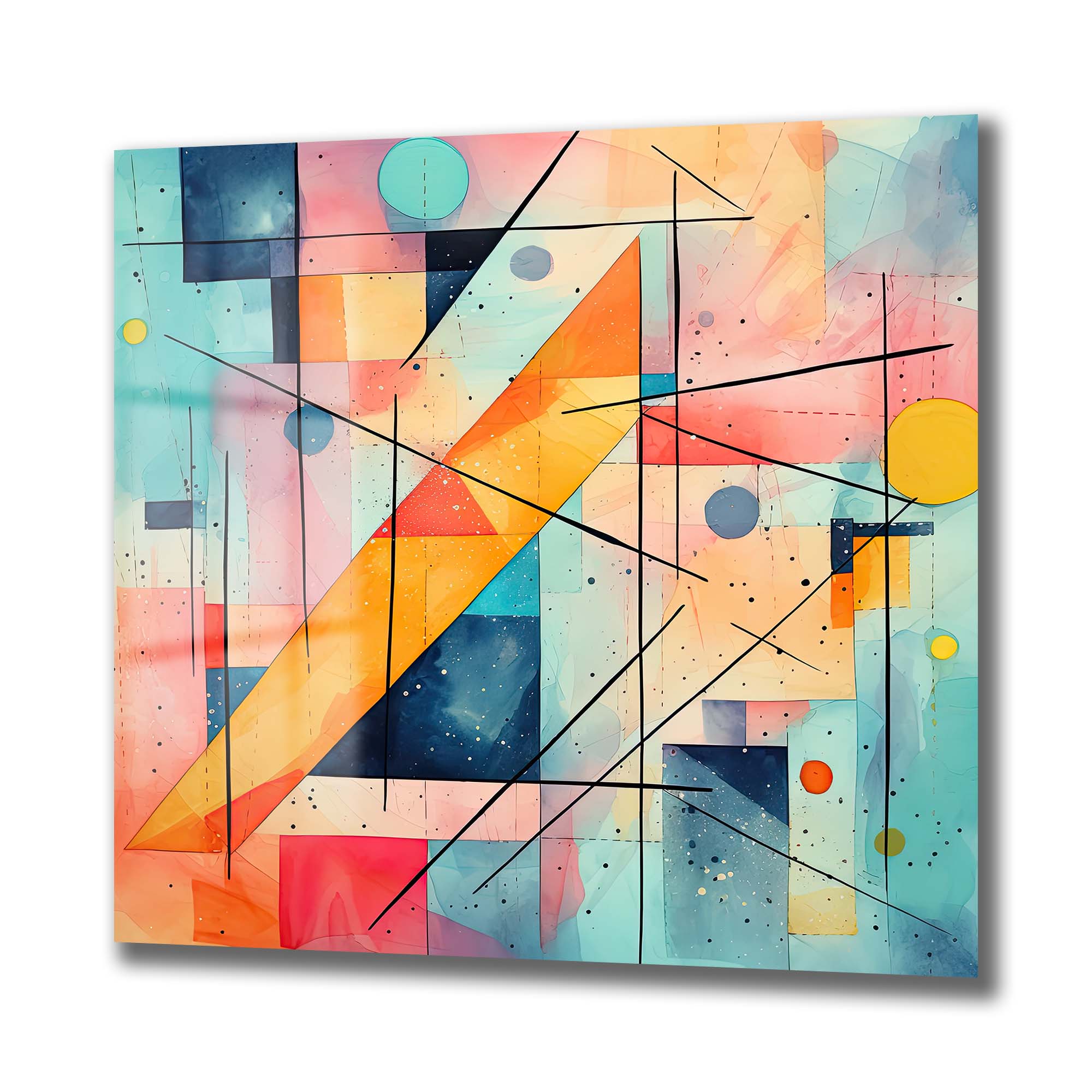 Geometrik Rüyalar: Dinamik Soyut Modern Cam Tablo Duvar Dekoru cam tablo, duvar sanatı, modern dekorasyon, soyut sanat, cam sanat eserleri, iç mekan dekorasyonu, ofis dekorasyonu, ev dekorasyonu, restoran dekorasyonu, cafe dekorasyonu, cam baskı, UV baskı, estetik duvar sanatı