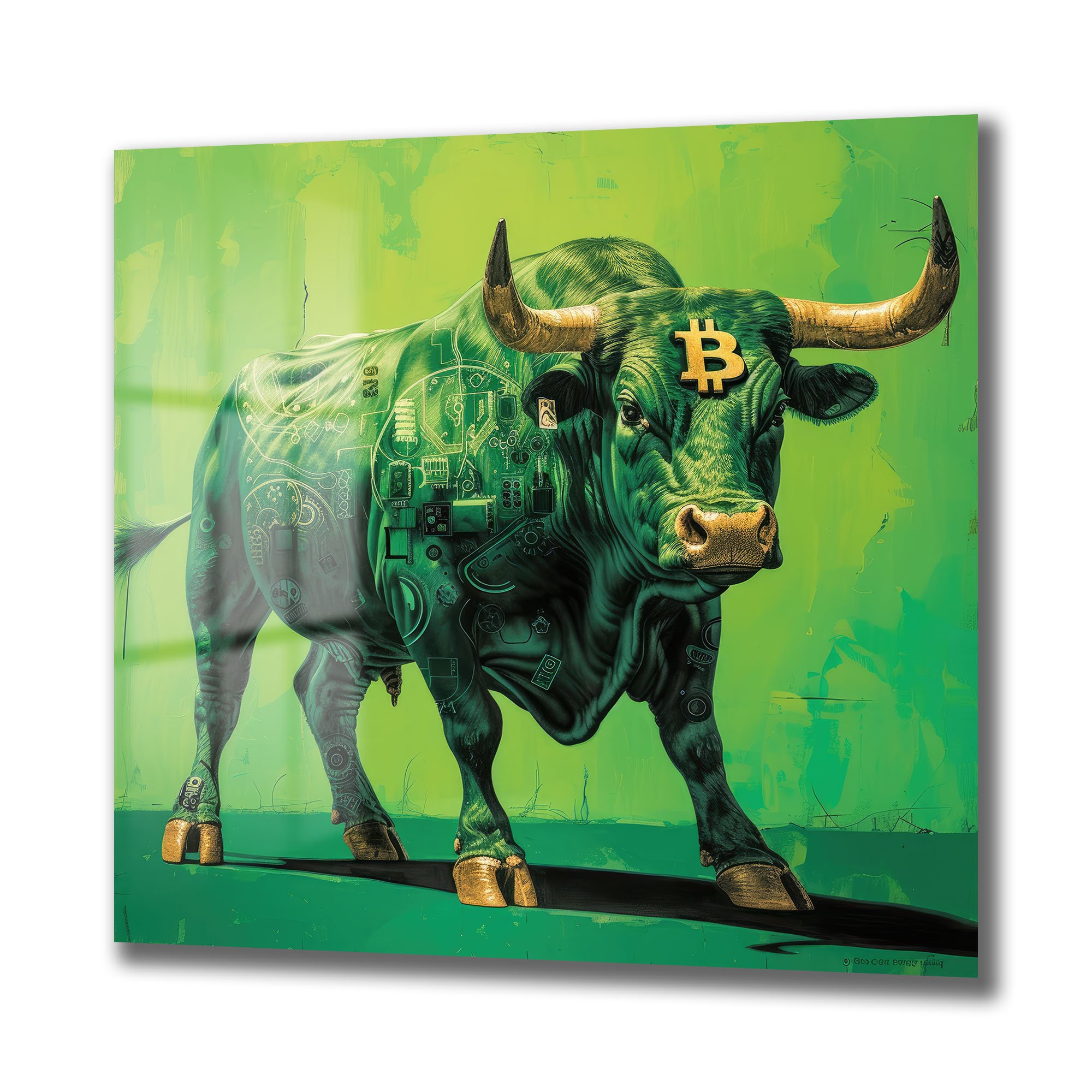 Bitcoin Boğası: Dijital Çağın Gücünü Yansıtan Modern Cam Tablo Duvar Dekoru cam tablo, duvar sanatı, modern dekorasyon, soyut sanat, cam sanat eserleri, iç mekan dekorasyonu, ofis dekorasyonu, ev dekorasyonu, restoran dekorasyonu, cafe dekorasyonu, cam baskı, UV baskı, estetik duvar sanatı