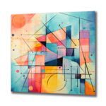 Renkli Geometrik Dans: Modern Soyut Temperli Cam Tablo Duvar Dekoru cam tablo, duvar sanatı, modern dekorasyon, soyut sanat, cam sanat eserleri, iç mekan dekorasyonu, ofis dekorasyonu, ev dekorasyonu, restoran dekorasyonu, cafe dekorasyonu, cam baskı, UV baskı, estetik duvar sanatı