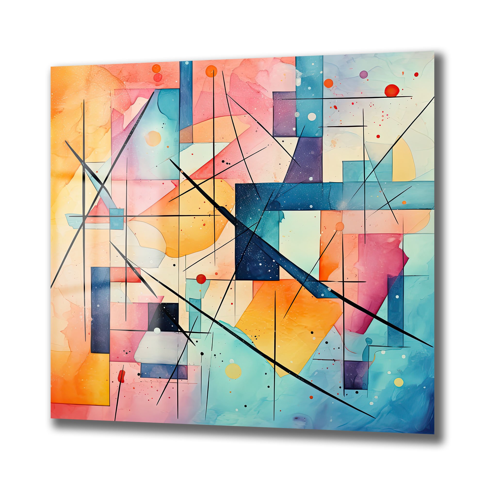Renkli Akış: Dinamik Geometrik Soyut Cam Tablo Duvar Dekoru cam tablo, duvar sanatı, modern dekorasyon, soyut sanat, cam sanat eserleri, iç mekan dekorasyonu, ofis dekorasyonu, ev dekorasyonu, restoran dekorasyonu, cafe dekorasyonu, cam baskı, UV baskı, estetik duvar sanatı