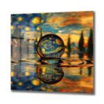 Yıldızlı Gece Küresi: Van Gogh Rüyası Modern Cam Tablo Duvar Dekoru cam tablo, duvar sanatı, modern dekorasyon, soyut sanat, cam sanat eserleri, iç mekan dekorasyonu, ofis dekorasyonu, ev dekorasyonu, restoran dekorasyonu, cafe dekorasyonu, cam baskı, UV baskı, estetik duvar sanatı