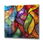 Vitray Büyüsü: Canlı Renklerin Dansı Modern Soyut Cam Tablo Duvar Dekoru cam tablo, duvar sanatı, modern dekorasyon, soyut sanat, cam sanat eserleri, iç mekan dekorasyonu, ofis dekorasyonu, ev dekorasyonu, restoran dekorasyonu, cafe dekorasyonu, cam baskı, UV baskı, estetik duvar sanatı