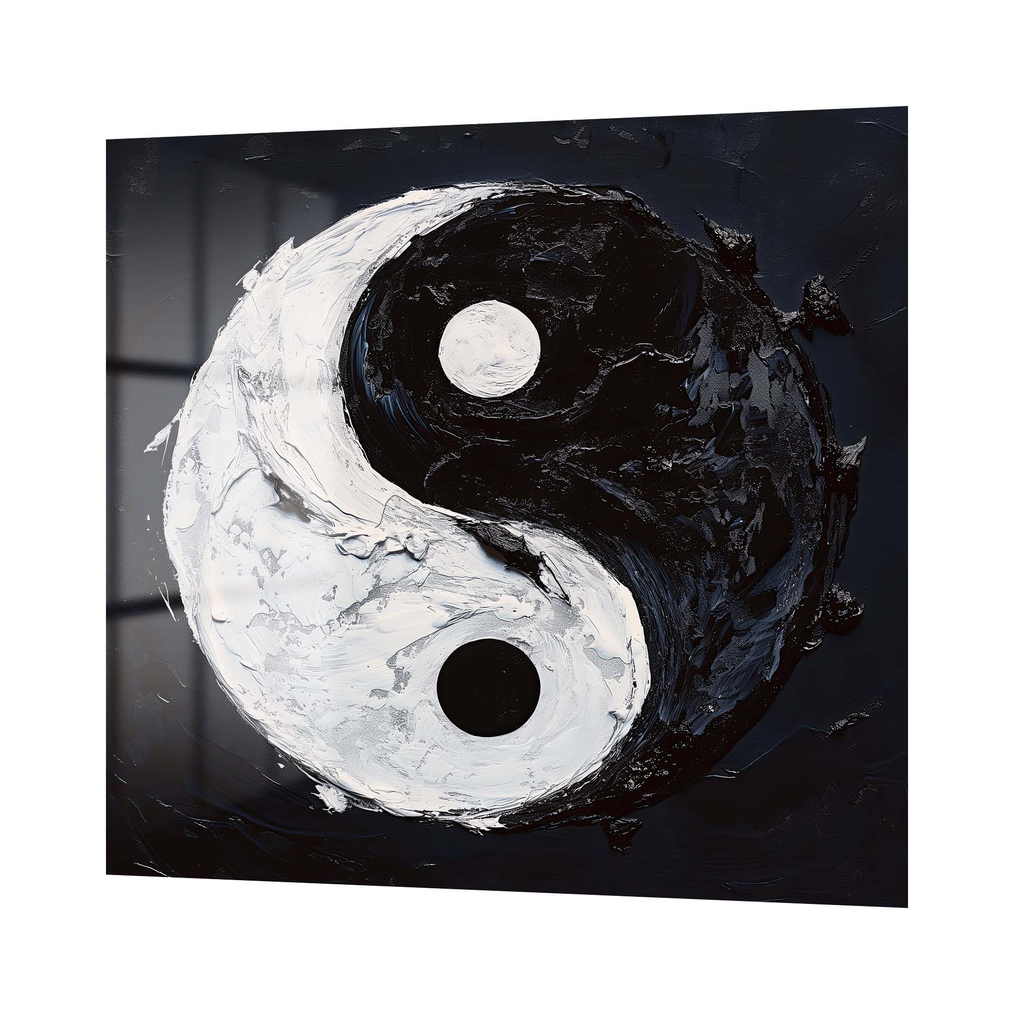 Zıtların Uyumu: Yin Yang Modern Soyut Cam Tablo Duvar Dekoru cam tablo, duvar sanatı, modern dekorasyon, soyut sanat, cam sanat eserleri, iç mekan dekorasyonu, ofis dekorasyonu, ev dekorasyonu, restoran dekorasyonu, cafe dekorasyonu, cam baskı, UV baskı, estetik duvar sanatı
