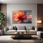 Alev Çiçeği: Büyüleyici Parlaklıkta Modern Cam Tablo Duvar Dekoru cam tablo, duvar sanatı, modern dekorasyon, soyut sanat, cam sanat eserleri, iç mekan dekorasyonu, ofis dekorasyonu, ev dekorasyonu, restoran dekorasyonu, cafe dekorasyonu, cam baskı, UV baskı, estetik duvar sanatı