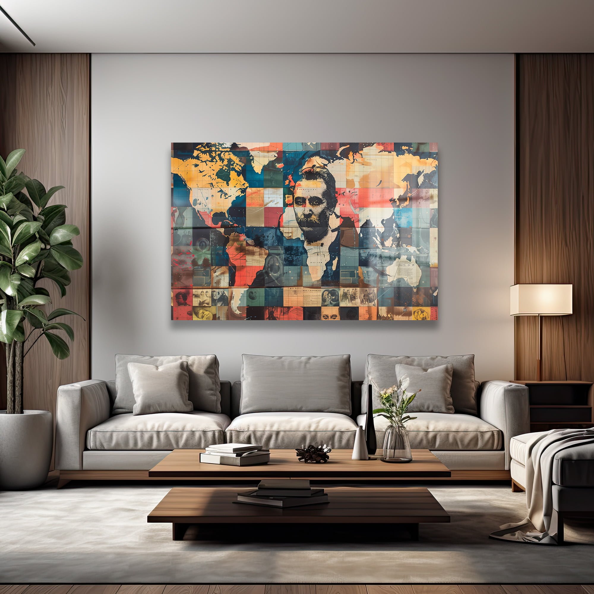 Kaşifin Mirası: Dünya Haritası ve Tarih Kolajı Modern Cam Tablo Duvar Dekoru cam tablo, duvar sanatı, modern dekorasyon, soyut sanat, cam sanat eserleri, iç mekan dekorasyonu, ofis dekorasyonu, ev dekorasyonu, restoran dekorasyonu, cafe dekorasyonu, cam baskı, UV baskı, estetik duvar sanatı